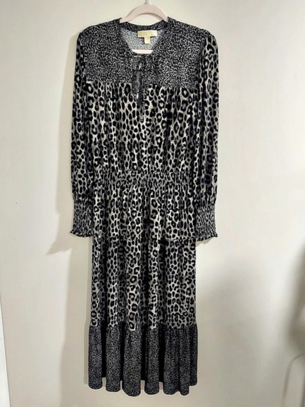 Michael Kors Animal Print Maxi Dress Size Medium Like New